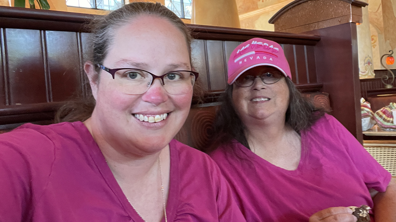 Instead of spa days, Jan and Andrea have Cleveland days where they each have their infusions for MS on the same day. 
