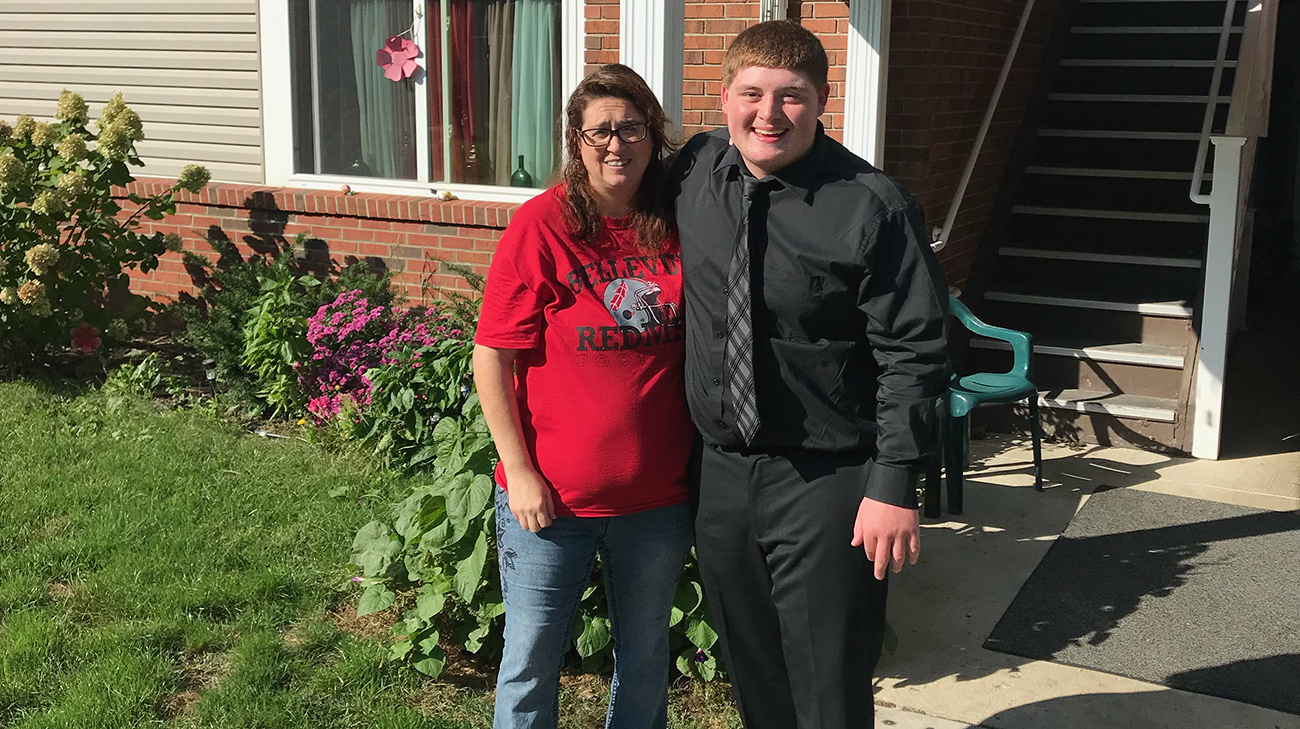 Jan and her son. 