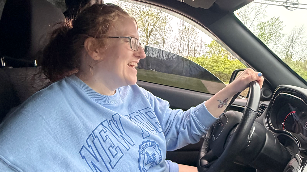 Amanda driving