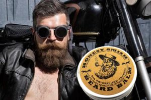 Honest Amish Beard Balm with organic ingredients.